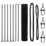 vidaXL Euro Plot so 7 zváranými stĺpikmi 1.6x10 m pozinkovaná oceľ – Obrázok 4