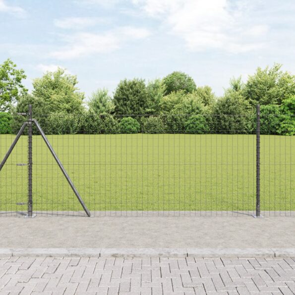 3350901_1.jpg vidaXL Euro plot s 7 plochými postami 0.8x10 m pozinkovaná oceľ – Obrázok 1