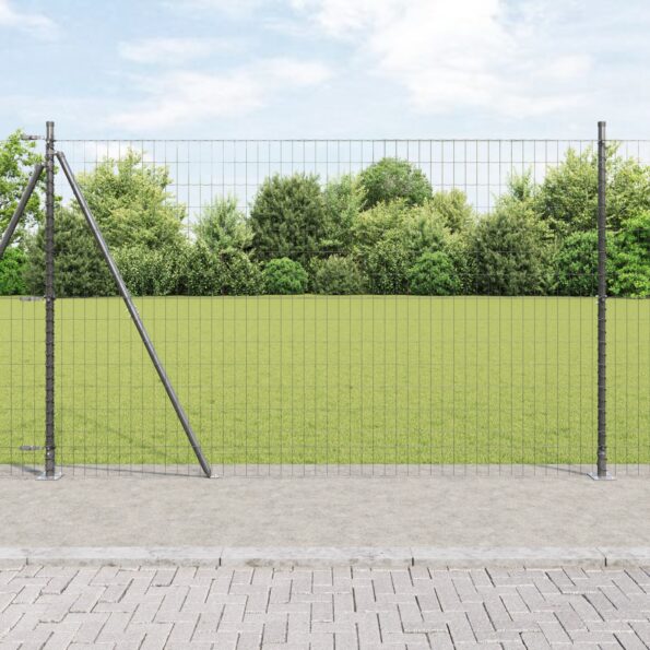 3350912_1.jpg vidaXL Euro Oplotenie s 7 prípojnými stĺpmi 1.4x10 m Galvanizovaná oceľ – Obrázok 1