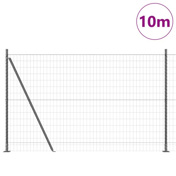 3350912_3.jpg vidaXL Euro Oplotenie s 7 prípojnými stĺpmi 1.4x10 m Galvanizovaná oceľ – Obrázok 3