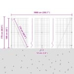 vidaXL Euro plot s 7 príchytnými stĺpikmi 1.6x10 m pozinkovaná oceľ – Obrázok 13
