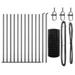 vidaXL Euro plot s 13 flanžovými stĺpikmi 0.6x25 m galvanizovaná oceľ – Obrázok 4