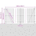 vidaXL Plot s podperou Sivá 1,2 x 25 m Ocel a PVC – Obrázok 13