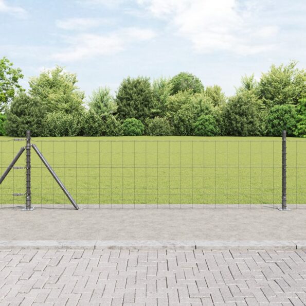 3350964_1.jpg vidaXL Euro plot s 13 výstužnými stĺpmi 0.4x50 m pozinkovaný kov – Obrázok 1