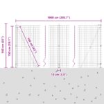 vidaXL Euro plot s 7 skrutkami s krúžkom 1.5x10 m pozinkovaná oceľ – Obrázok 13