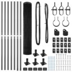 vidaXL Euro plot s 7 skrutkami s krúžkom 1.5x10 m pozinkovaná oceľ – Obrázok 5