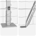 vidaXL Euro plot s 7 prírubovými stĺpmi 0.8x10 m pozinkovaná oceľ – Obrázok 8