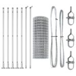 vidaXL Euro plot s 7 príruby stĺpmi 1.4x10 m Pozinkovaná oceľ – Obrázok 4