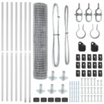 vidaXL Euro plot s 7 flangeami 1.5x10 m Pozinkovaná oceľ – Obrázok 5