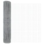 vidaXL Euro oplotenie s 7 prírubovými stĺpikmi 1.6x10 m pozinkovaná oceľ – Obrázok 6