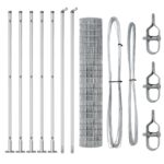 vidaXL Euro plot s 7 flitrovým stĺpom 1.6x10 m pozinkovaná oceľ – Obrázok 4