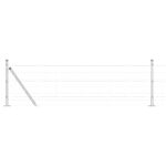vidaXL Euro plot so 7 príchytnými stĺpikmi 0.4x10 m pozinkovaná oceľ – Obrázok 2