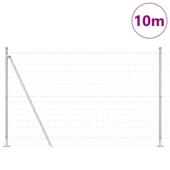3351004_3.jpg vidaXL Euro plot so 7 prírubovými stĺpmi 1.6x10 m Pozinkovaný kov – Obrázok 3