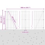 vidaXL Euro plot s 7 Flanged Posts 1.5x10 m Pozinkovaná oceľ – Obrázok 13