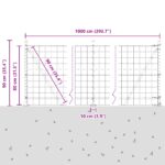 vidaXL Euro Plot s 7 flákovanými stĺpmi 0.8x10 m Pozinkovaná Oceľ – Obrázok 13