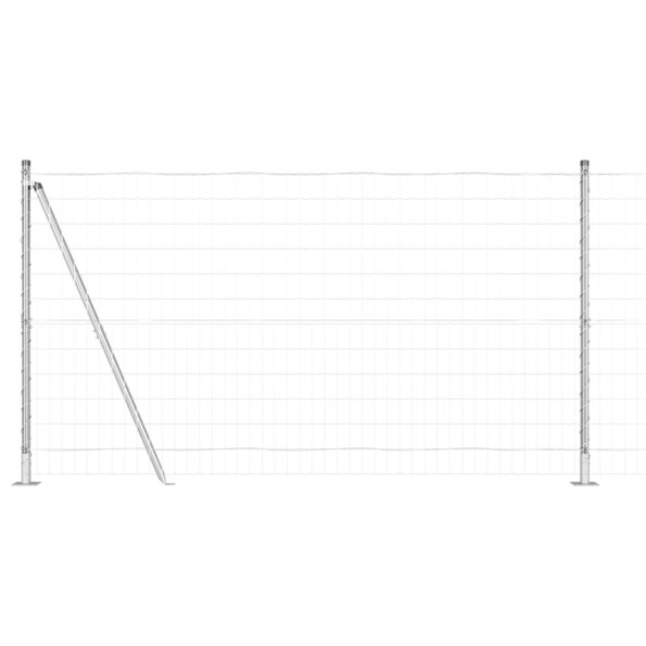 3351032_2.jpg vidaXL Euro plot s 13 flanged stĺpikmi 1.2x25 m pozinkovaná oceľ – Obrázok 2