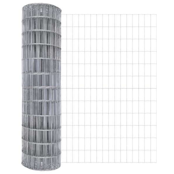 3351032_6.jpg vidaXL Euro plot s 13 flanged stĺpikmi 1.2x25 m pozinkovaná oceľ – Obrázok 6
