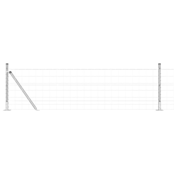 3351038_2.jpg vidaXL Euro oplotenie s 13 stĺpikmi s ozdobnými okrajmi 0.4x25 m z pozinkovanej ocele – Obrázok 2