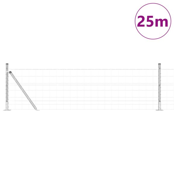 3351038_3.jpg vidaXL Euro oplotenie s 13 stĺpikmi s ozdobnými okrajmi 0.4x25 m z pozinkovanej ocele – Obrázok 3