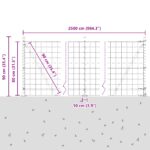 vidaXL Euro plot s 13 príchytkami 0.8x25 m z pozinkovanej ocele – Obrázok 13