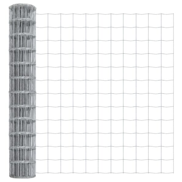 vidaXL Euro plot s 13 príchytkami 0.8x25 m z pozinkovanej ocele – Obrázok 6