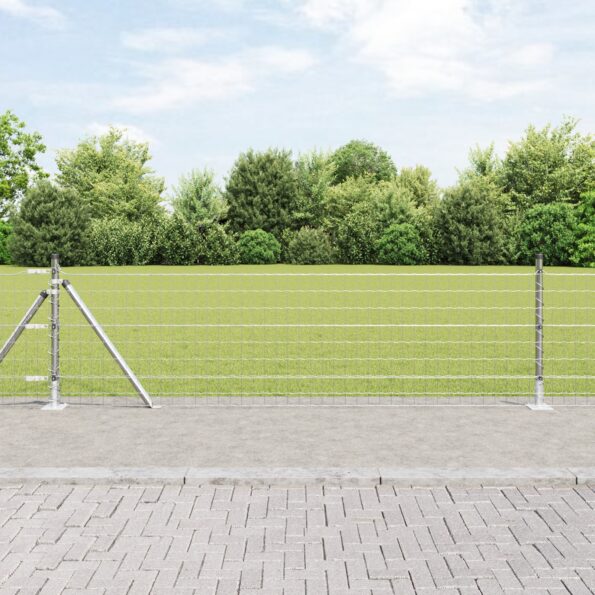 3351044_1.jpg vidaXL Euro plot s 13 obrúbkami 0.4x50 m z pozinkovanej ocele – Obrázok 1