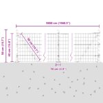 vidaXL Euro plot s 13 obrúbkami 0.4x50 m z pozinkovanej ocele – Obrázok 13