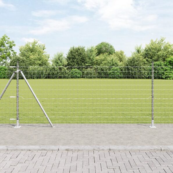 3351062_1.jpg vidaXL Euro plot s 13 podperami 1x25 m pozinkovaná oceľ – Obrázok 1