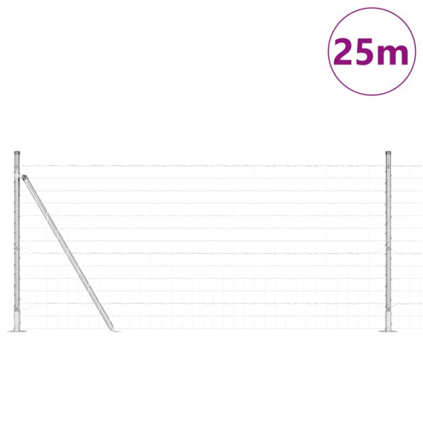 3351062_3.jpg vidaXL Euro plot s 13 podperami 1x25 m pozinkovaná oceľ – Obrázok 3