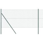 vidaXL Stĺp na plot. Zelená 10 x 1 m (40 x 40 mm sieť) Ocel a PVC – Obrázok 2