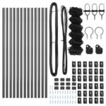 vidaXL Retiazkové pletivo s 13 stĺpmi 0.8x25 m pozinkovaná oceľ šedá – Obrázok 4