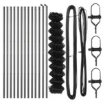 vidaXL Oplotenie z reťaze s 13 stĺpikmi 1x25 m Pozinkovaná oceľ Sivá – Obrázok 4