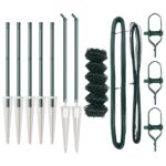 vidaXL Chain Link Fence so 7 špicatými stĺpmi 0.4x10 m pozinkovaná oceľ – Obrázok 4