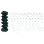 vidaXL Chain Link Fence so 7 špicatými stĺpmi 0.4x10 m pozinkovaná oceľ – Obrázok 6