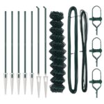 vidaXL Reťazový plot so 7 špicovými stĺpmi 1,4x10 m Pozinkovaná oceľ – Obrázok 4