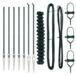 vidaXL reťazové oplocenie s 7 hrotovými stĺpikmi 1,5 x 10 m pozinkovaná oceľ – Obrázok 4