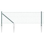 vidaXL reťazové oplotenie Sada 2 Zelené Kov 0,8 x 25 m Trvácne – Obrázok 2