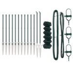 vidaXL reťazové oplotenie Sada 2 Zelené Kov 0,8 x 25 m Trvácne – Obrázok 4