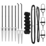 vidaXL reťazový plot so 7 hrotovými stĺpmi 0.8 x 10 m – Obrázok 4