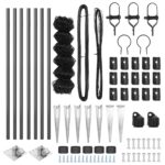 vidaXL Reťazový plot s 7 hrotovými stĺpikmi 0.4x10 m Pozinkovaná oceľ – Obrázok 5