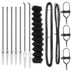 vidaXL Reťazový plot so 7 kotvami 1.4x10 m galvanizovaná oceľ – Obrázok 4