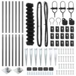 vidaXL Reťazový plot so 7 kotvami 1.4x10 m galvanizovaná oceľ – Obrázok 5