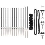 vidaXL Retiazkové oplotenie s 13 špičkovými stĺpmi 0.4x25 m pozinkovaná oceľ – Obrázok 4