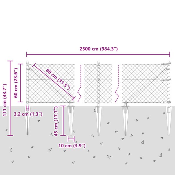 3351191_13.jpg vidaXL reťazový plot s 13 kolíkmi 0.6x25 m zinkovaná oceľ – Obrázok 13