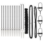 vidaXL Reťazový plot s 13 hrotmi 1.6x25 m z pozinkovanej ocele – Obrázok 3