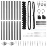 vidaXL Reťazový plot s 13 hrotmi 1.6x25 m z pozinkovanej ocele – Obrázok 4