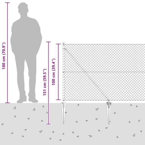 vidaXL Oplotenie s 7 hrotmi 1x10 m z pozinkovanej ocele – Obrázok 13