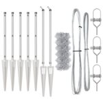 vidaXL Oplotenie s 7 hrotmi 1x10 m z pozinkovanej ocele – Obrázok 3