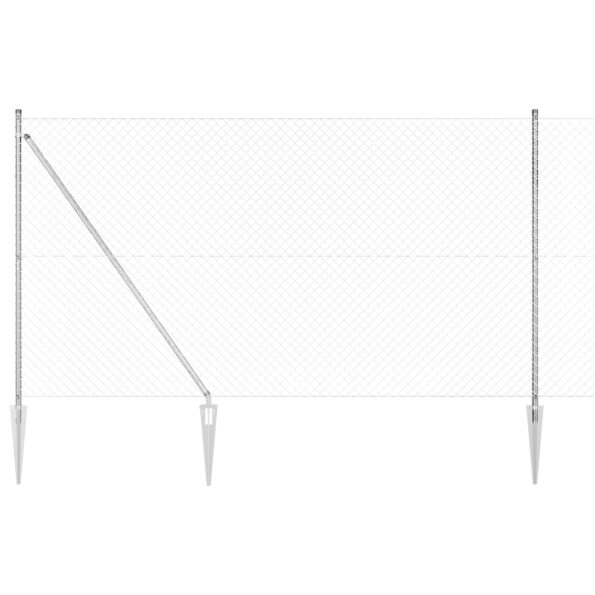 3351208_1.jpg vidaXL Reťazový plot s 7 hrotmi 1.5x10 m z galvanizovanej ocele – Obrázok 1