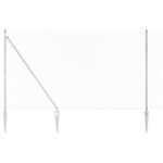 vidaXL Pletivový plot so 7 špicatými stĺpmi 1.6x10 m Pozinkovaná oceľ